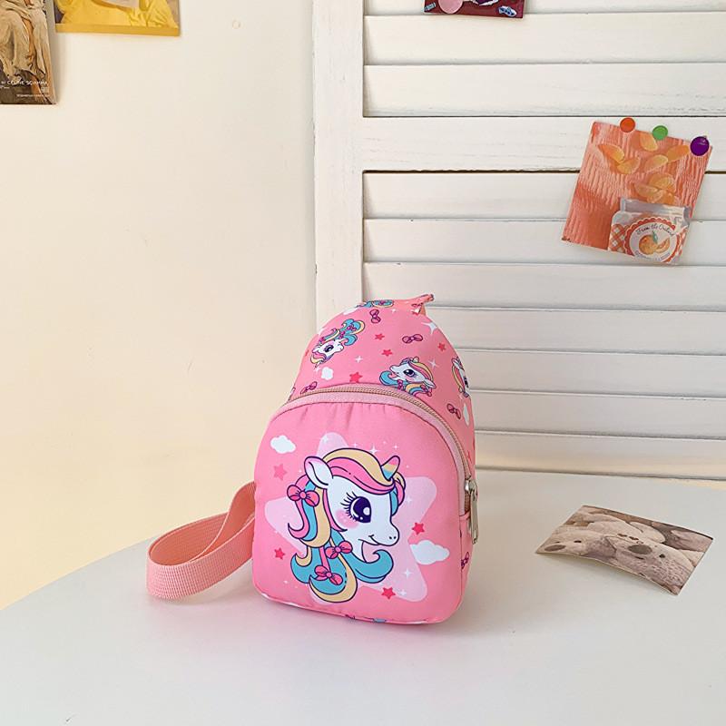 Dinosaur Print Cute Pattern Coin Purse Crossbody Bag Boys And Girls Chest Bag