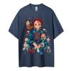 Demon Slayer Short-sleeved Same Style Comfortable Shortsleeved Couple's Clothing Casual Short-sleeved Popular Unisex