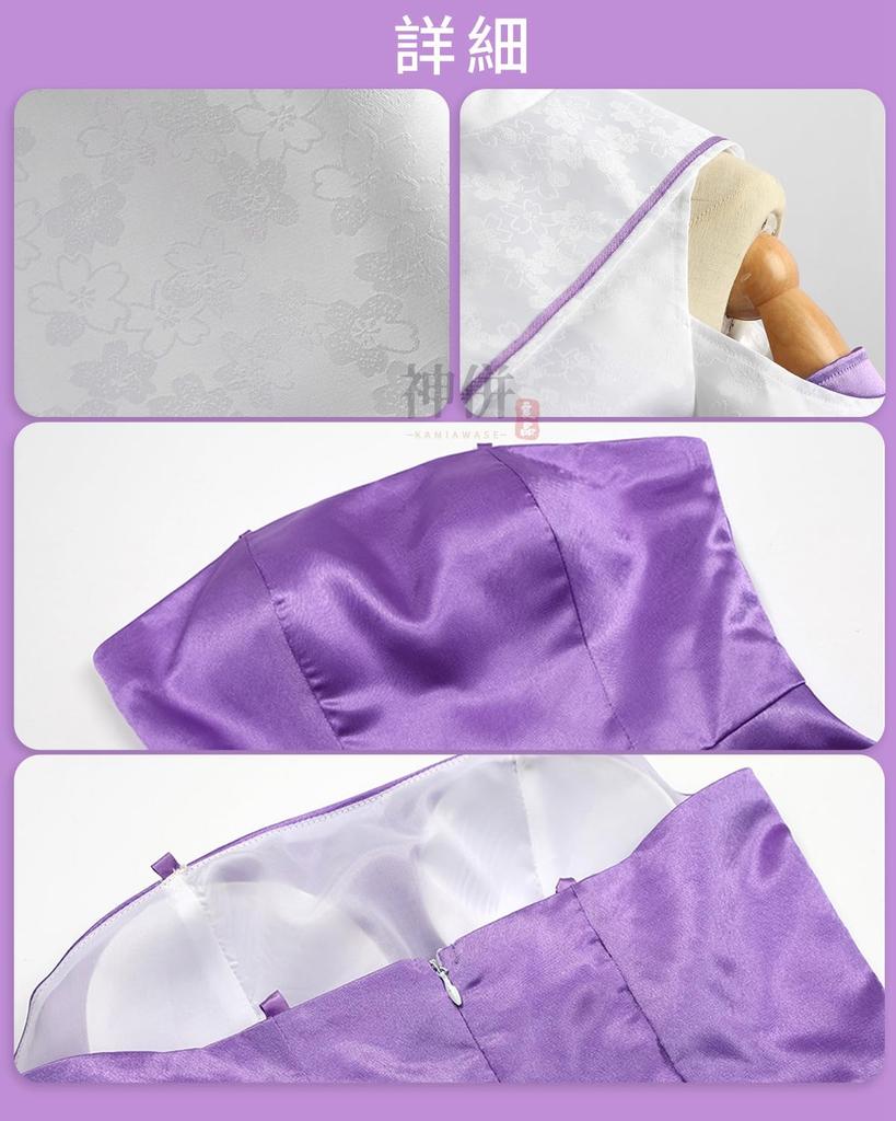 Emilia Cosplay Costume with Sanctuary Outfit from Adult for Cultural and Stage Performances Sanctuary Outfit with Size [Excellent Quality] Wig,