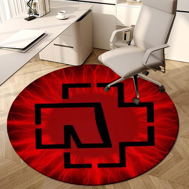1 Stück Rotes Kreuz Symbol Runder Teppich, Hergestellt aus Polyester, Perfekt zum Dekorieren von Bürostühlen, Wohnzimmern, Ein Lebendiger Dekorativer Teppich