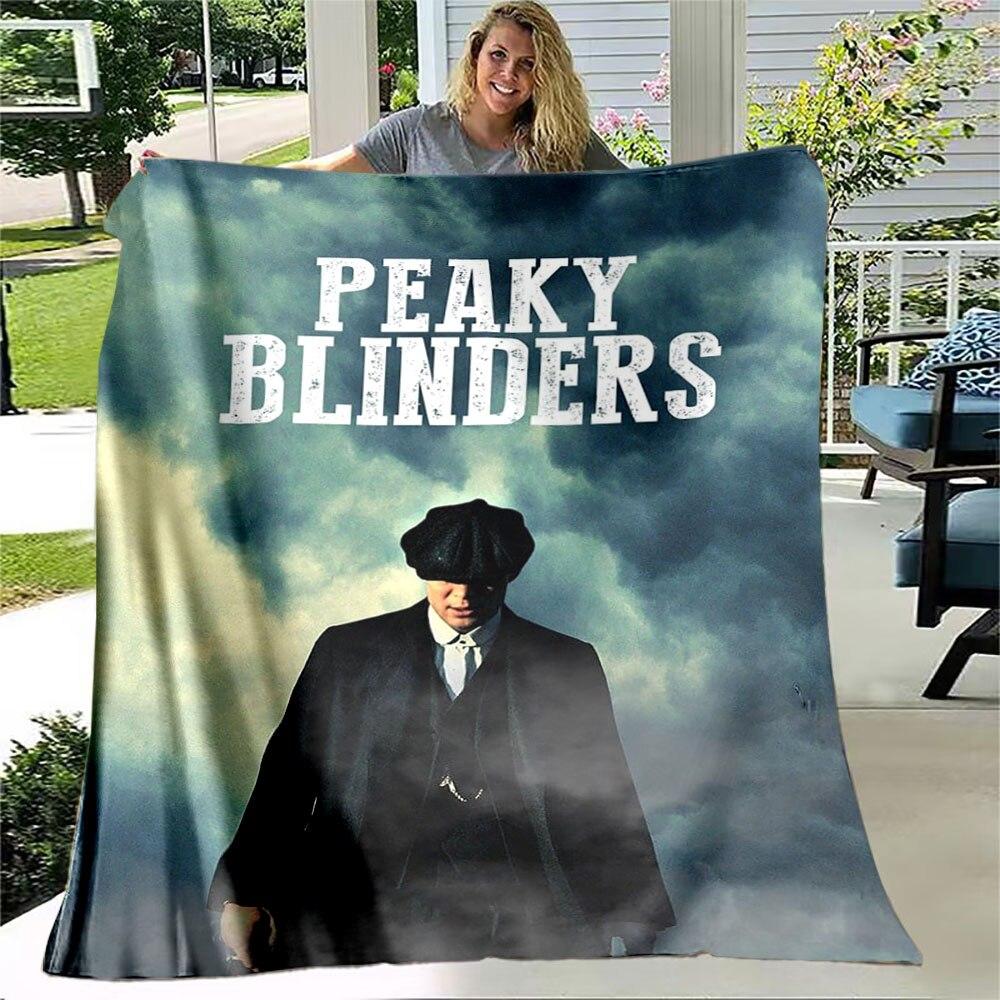 Peaky Blinders Soft Flannel Thin Blanket Popular Gangster TV Blanket Portable Home Travel Office Lunch Break Throw Blanket