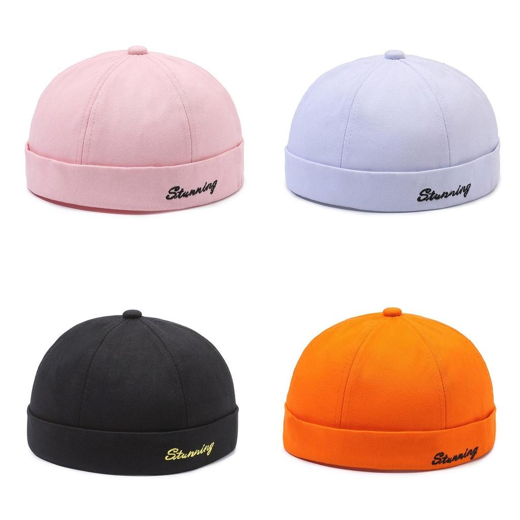 Cap Stwnning Letters Adjustable Breathable Round Top Hat Headwear Skullcap Gift