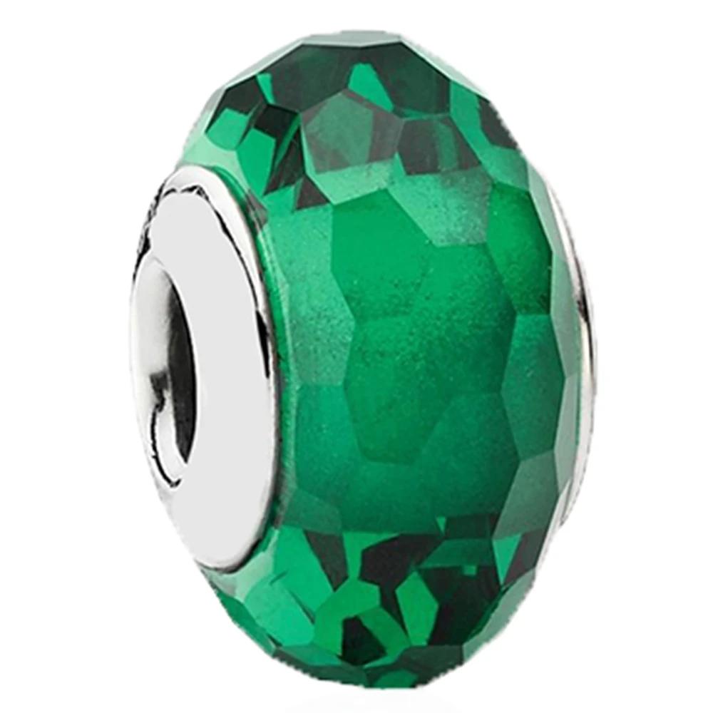 New Original Copper Murano Glass Flower And Leaf Cosmic Rainbow Charm Beads For Bracelet Diy Women Jewelry Gift