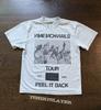 Nine Inch Nails - Tour Peel it Back 2025 Camiseta de manga curta cor branca VK01278 Camiseta Unissex