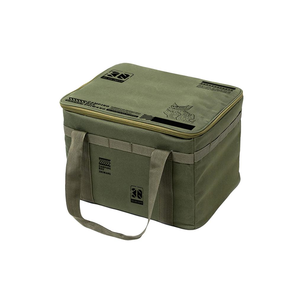 Picnic Organizer Bag - Large Capacity Storage Bag, Foldable Organizer Carrier For Beach, Hiking & Outdoor Blanket/Utensils