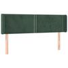 VidaXL Tête de Lit à LED Meuble de Chambre à Coucher Accessoire de Lit Double Tête de Cadre de Lit Intérieur Vert Foncé 3123147