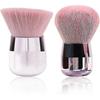 2 Pcs Brush, Soft Coloured Kabuki Brushes Powder Brush Nail Powder Cleaning Brush for Makeup or Arts