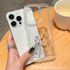 Simple line art for Apple 16 mobile phone case iPhone11/12/13/14/15PROMAX transparent case