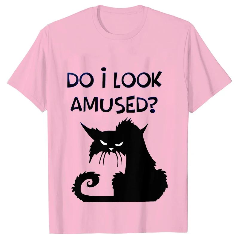 Black Cat I Was Told To Check My Cattitude T Shirt for Men Women Tops Funny T Shirt Short Sleeve Tees Summer Brand Tee Shirt
