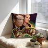 Rear Window Cushion Cover Cozy Velvet Throw PillowSoft Warm Cushion For Sofa  Bed