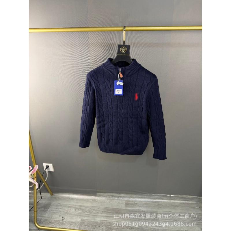 Mens Half-Zip Knit Sweater Wool Blend Twist Warm Fall Winter Casual Relaxed Fit