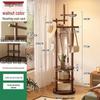 Solid Wood Rotating Round Coat Rack