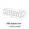 Clear Acrylic Jewelry and Cosmetics Storage Box with Lid