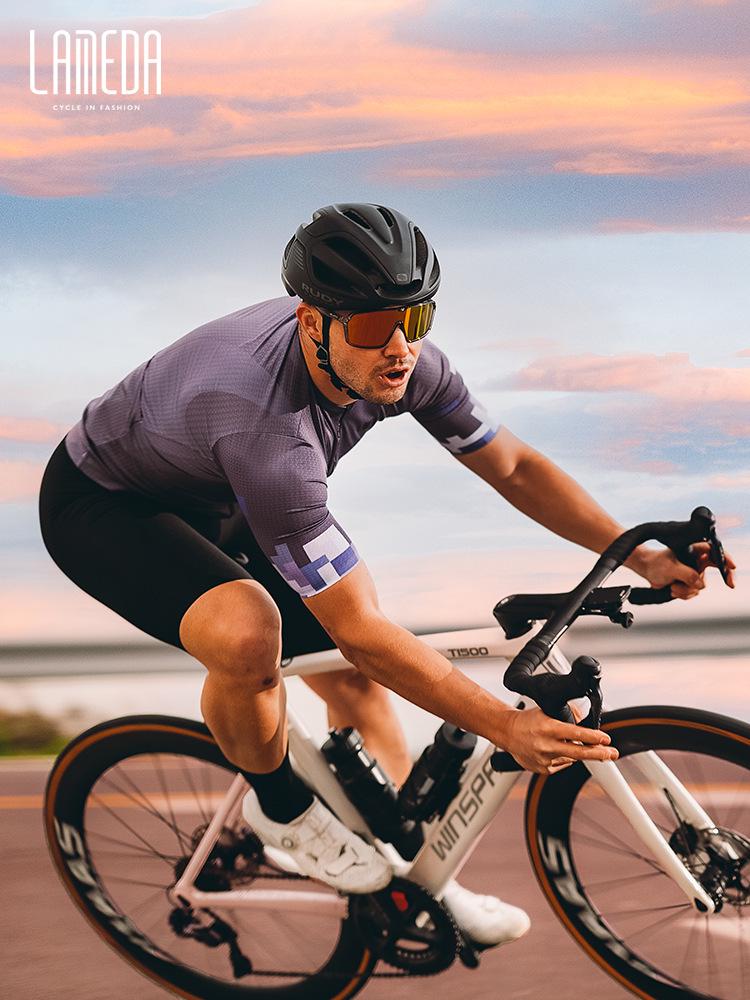 Lampada 2023 Men's Short Sleeve Cycling Jersey - Breathable, Quick-Dry, Casual Sportwear