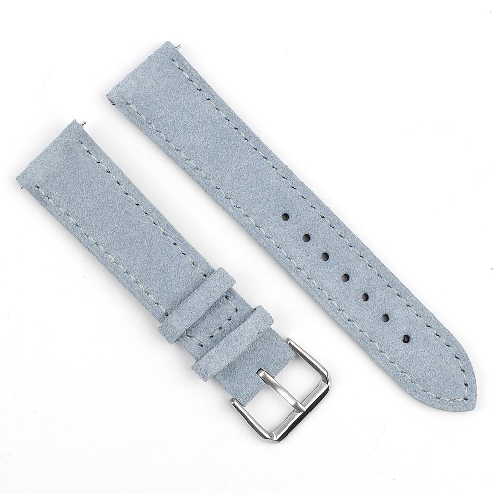 Handgemaakte Steken Suède Leer Horlogeband 18mm 19mm 20mm Zachte Vintage Horlogeband Snelwissel Vervangend Polsbandje voor Mannen Vrouwen