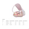 Infant Swimming Donut with Sun Canopy Strap Inflatable Swim Float Backrest Support
