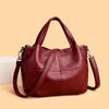 Vegetable basket bag, simple underarm bag, new messenger bag, soft leather large-capacity portable shoulder bag for women