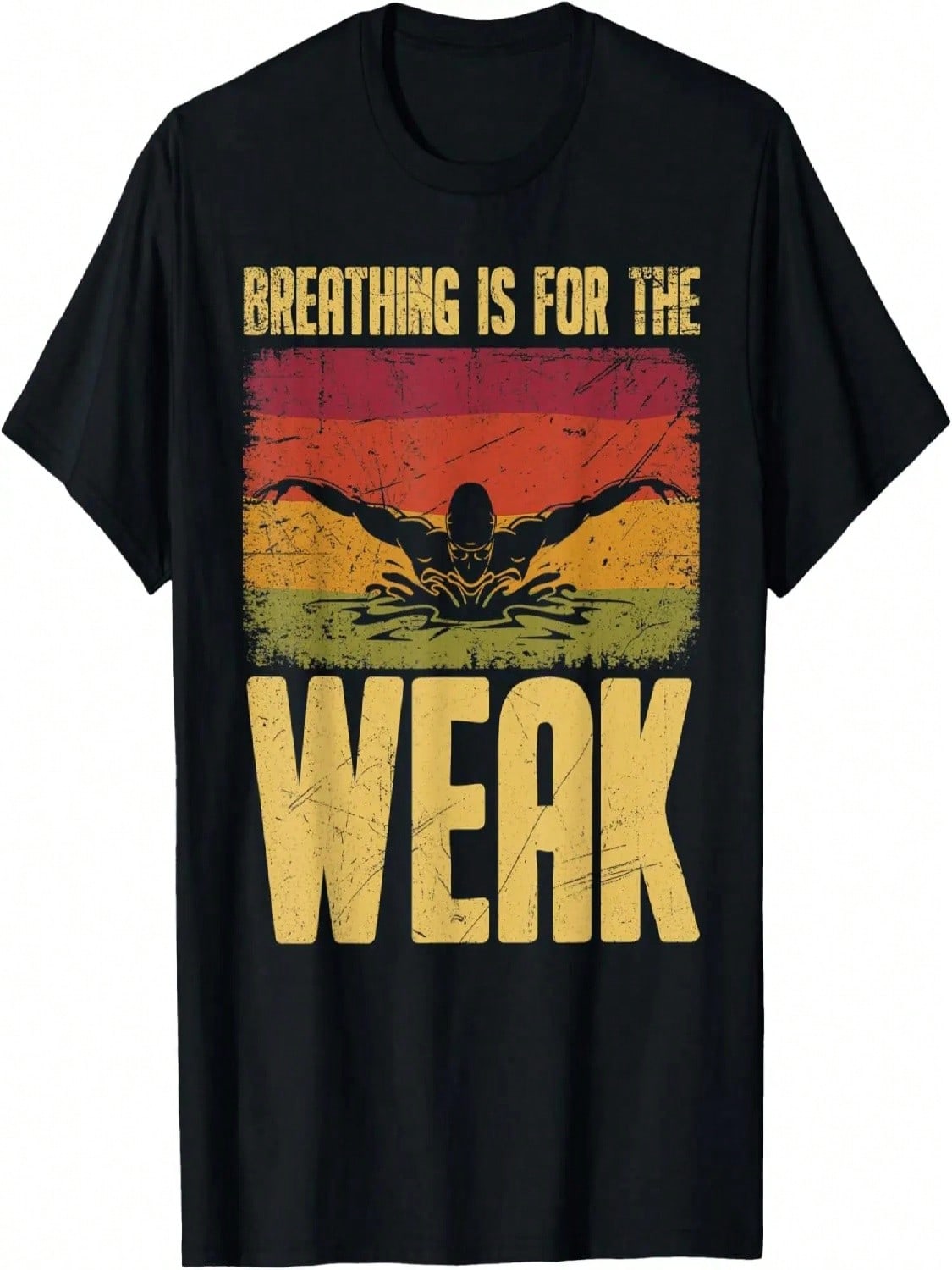 Retro Breathing Is For Weak T-Shirt S разноцветный