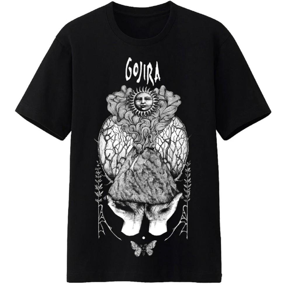 GOJIRA CD lgo MAGMA WOODS Официальная Футболка ПОСЛЕДНИЕ 2X ВЫПУЩЕНА sirius link flesh sauvage Унисекс Футболка S