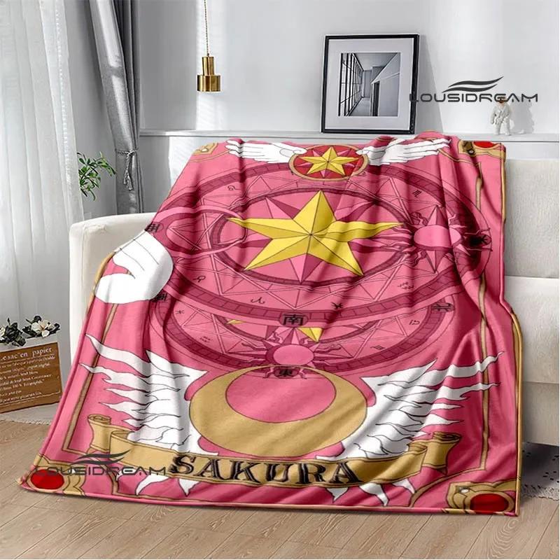 Card Captor Sakura Cartoon Decken Mode Decken Warme Flanell Weiche Bequeme Decke Haus Reise Decke Geburtstagsgeschenk