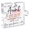 1pc Acrylic Puzzle Mother's Day Gift Transparent Decoration Home Office Desktop Decoration