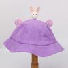 Baby bucket hat parent-child sunscreen bean tooth rabbit small yellow hat kawaii children sunscreen
