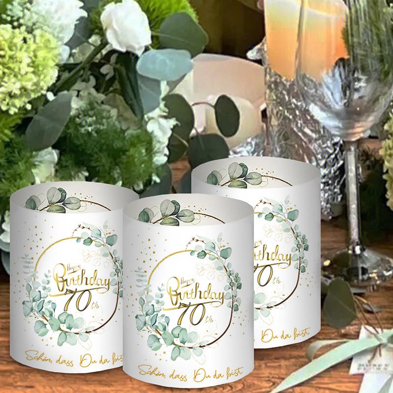 

8 шт. подходят для чайных свечей или свечей с днем ​​рождения, электронный абажур для свечей