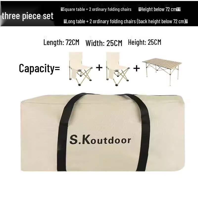 Large Capacity Multi-functional Travel Bag: Portable Storage for Camping, Picnic & Airplane Use