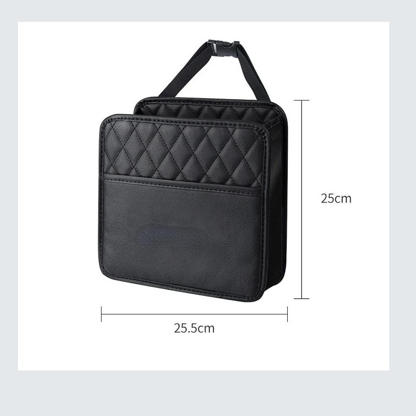 Car Backseat Storage Box Organizer Multifunction PU Leather Interior Storage Bag Compatible For Benz Jeep Wrangler