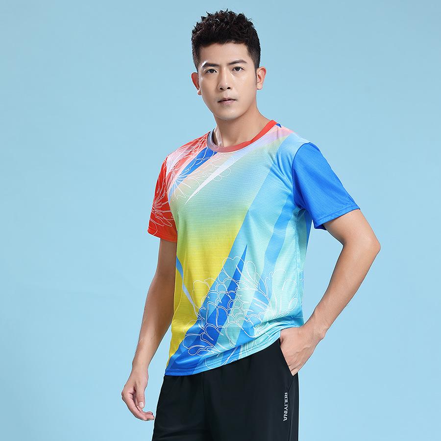 

Мужская командная футболка с коротким рукавом для спортивной ходьбы/бега 2024 XL синий