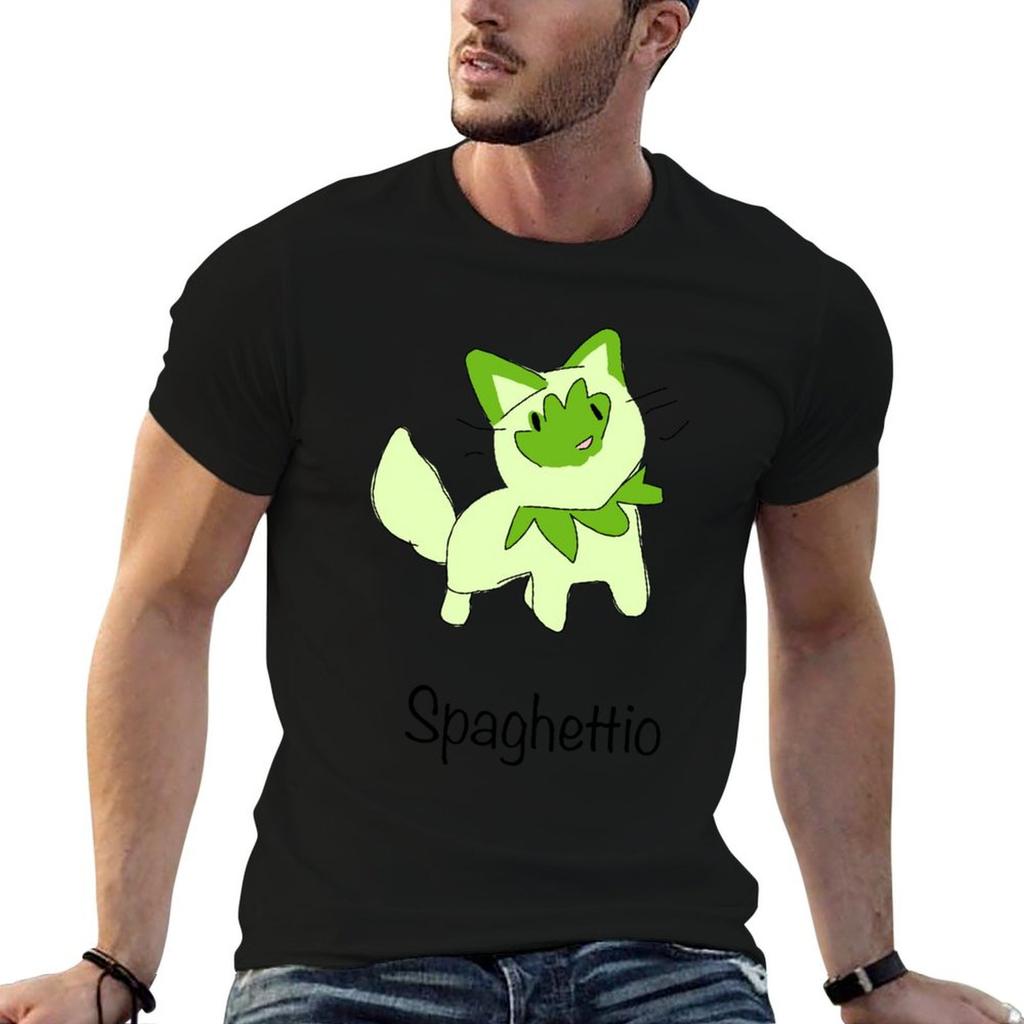 Spaghettio The Cat Tshirt Anime T Shirts For Unisex T Shirt For Unisex 100 Percent Cotton Funny T Shirts Unisex Tshirt