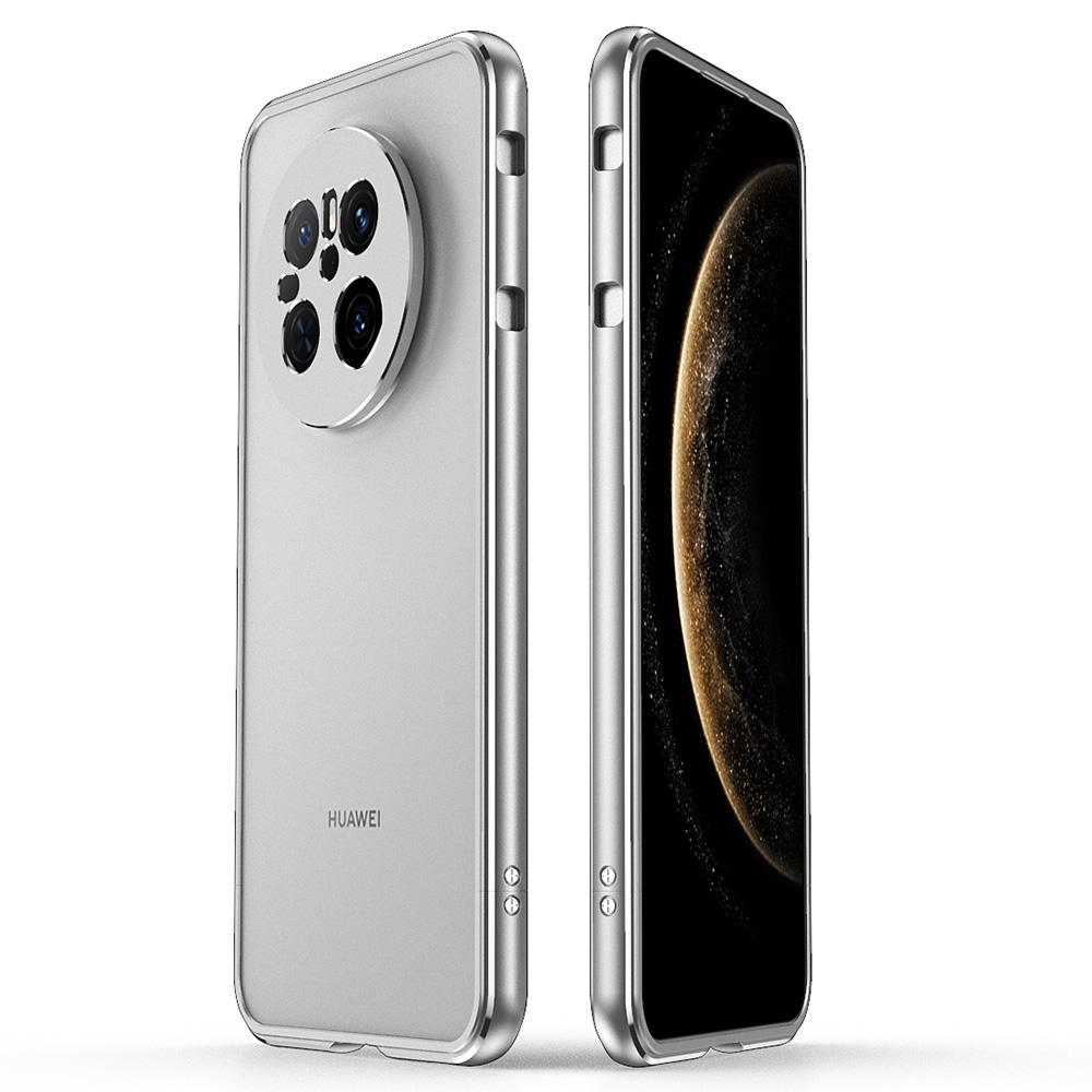 

Металлический бампер для Huawei Mate 70 с защитой объектива камеры Silver/Silver
