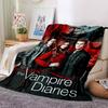 Coperta in Flanella con Stampa Vampire Diaries Alta Qualità Calda Confortevole Coperta per Tutte le Stagioni Perfetta per Regali Decorazione Casa