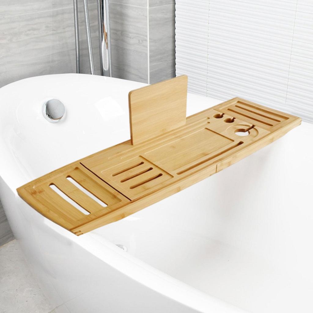 Bathtub Tray, Organizer Tray Retractable, Bathroom Gadgets, Practical, Bath Tub Phone Holder