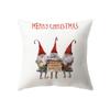 Cute Santa Claus Merry Christmas Print Pattern Cushion Cover Home Living Room Sofa Decoration Polyester Pillow Pillow Cover