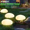 LED Frosted Glass Ground Lamp Solar Powered Solar Powered Rock Light Solar Stone Light  Yard