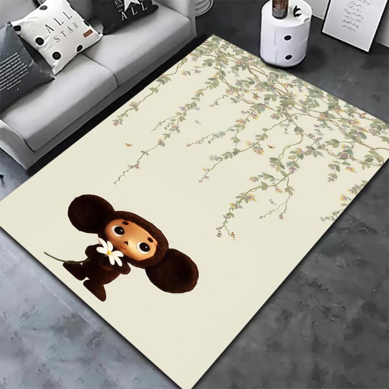 Cheburashka Carpet Rug for Living Room Bedroom Home Sofa Decoration,Kids play Nonslip Floor Mat
