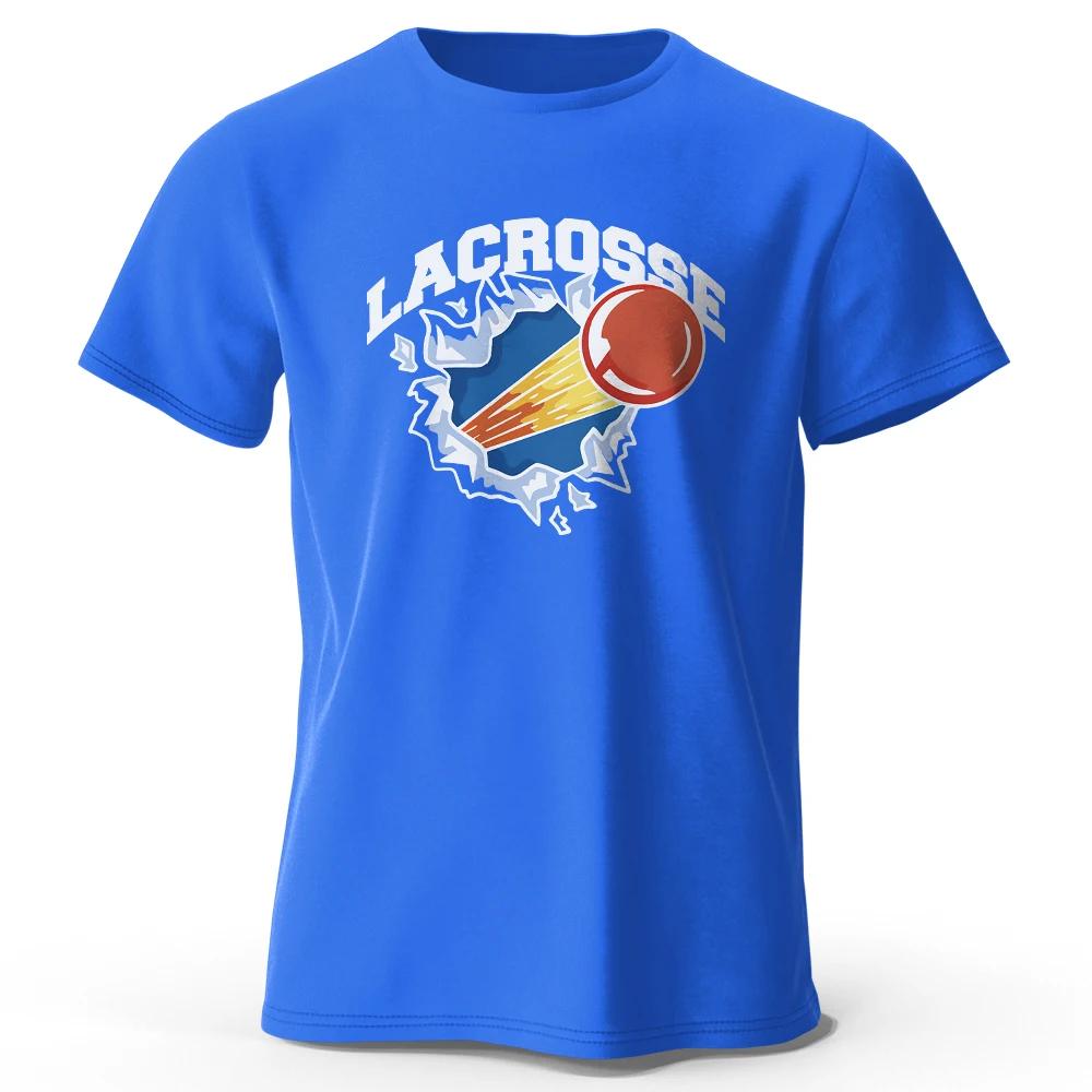 Lacrosse Logo Printed 100 Cotton Funny TShirt for Unisex Unisex Oversized Casual Sport Clothing Tops Tees