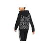 Nike Sportswear Zip Letter Print Hoodie Kids Hoodies Black CJ7833-010