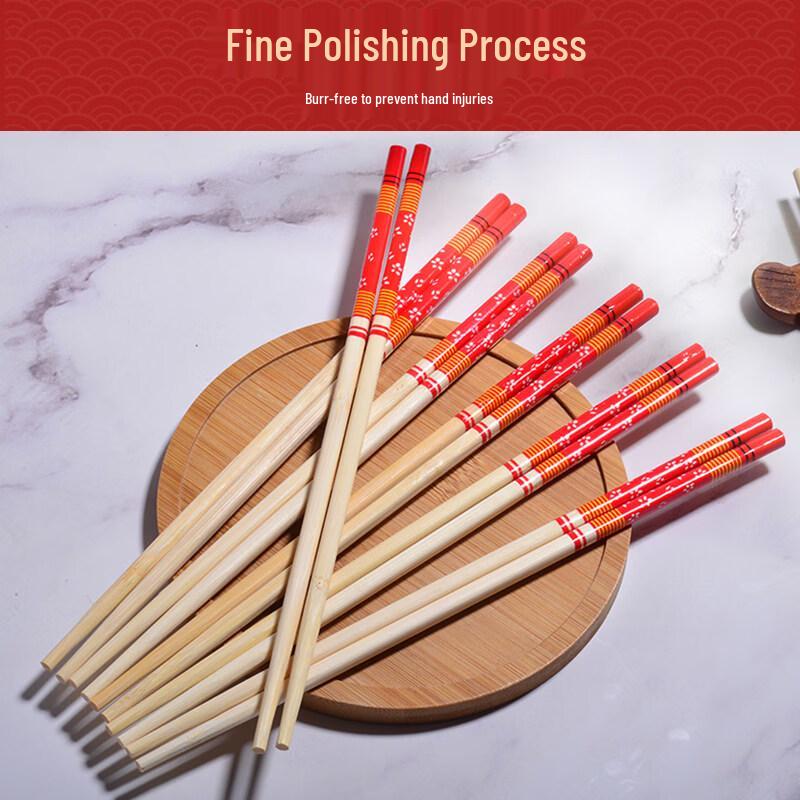 ZISIZ Premium Individually Wrapped Bamboo Chopsticks