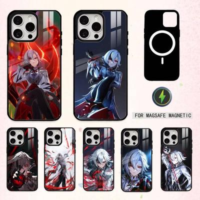 A-Arlecchino G-Genshin Impact   Phone Case For iPhone17,16,15,14,13,12,11 Plus,Pro Max Magnetic For Magsafe Wireless Charging