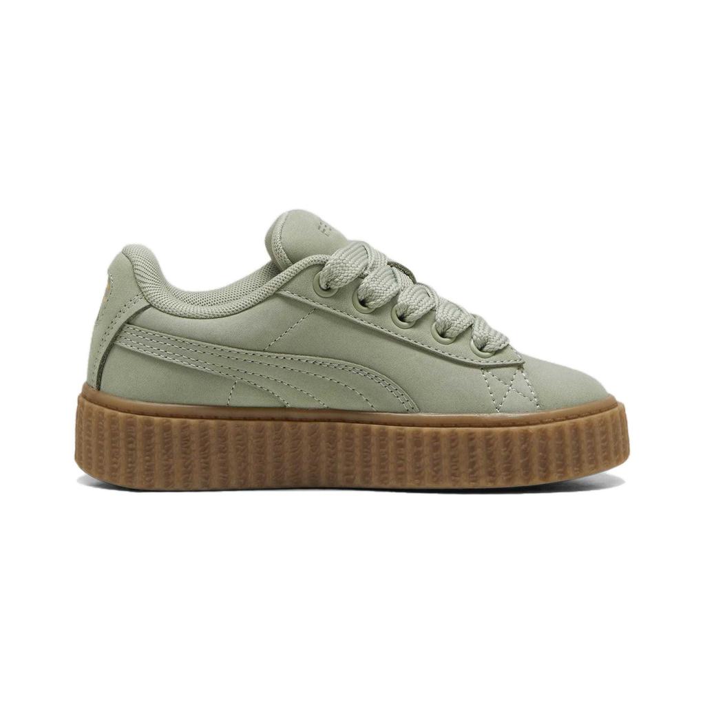 Puma Fenty x Creeper Phatty Little Kid Earth Tone Pack - Green Fog Kids Sneakers Gold Gum 399867-02