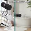 Stylish Shower Glass Door Handle,Sliding Shower Doors Knob,Double Sided Pull Hardware Replacement Parts For Bathroom Glass Doors