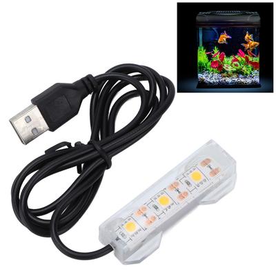 Dekorativ Belysning USB Akvarieljus Flerfärgad Plast Akvarium LED-ljus LED Nedsänkbar Undervatten Fisk LED-lampa Akvarium