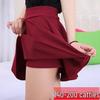Spring/Summer Women's High Waist Midi Skirt with Pockets - A-line, Anti-Exposure, Full Circle Umbrella Design, Plus Size Slimming Skirt