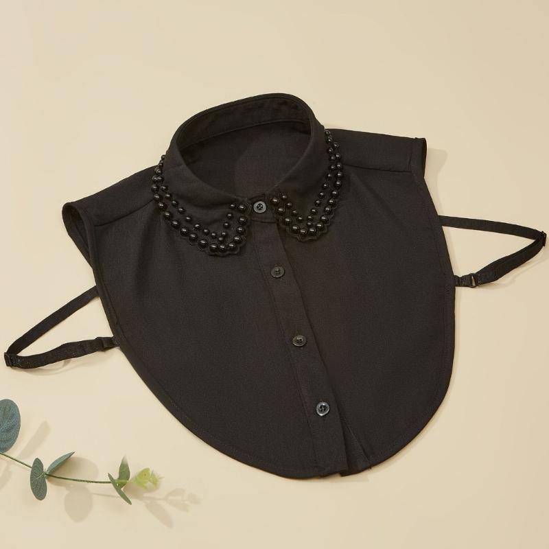 Detachable Lapel Collar False Elaborate Girls Collar Accessory Jeweled Collar Rocker Art Decorative False Shawl