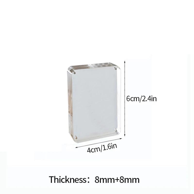 Transparent Acrylic Picture Photo Frame Magnetic Photocard Holder Kpop Idol CD Card Display Stand Desktop Ornament Decor  Gifts