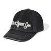 MAGOODGAN Headwear 9317 Chain-Embroidered Black Denim Ballcap