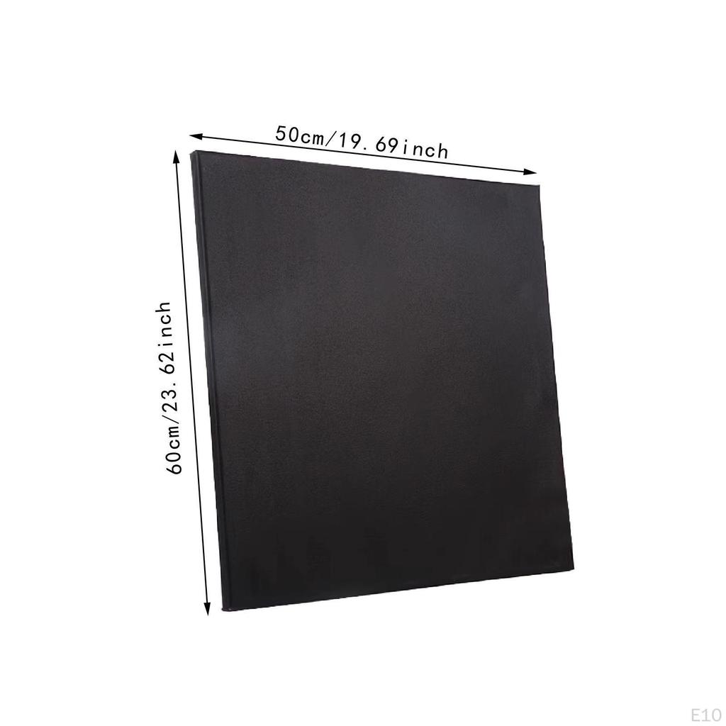 2 Pieces Black Canvas Art Panels with Wooden Frame for Painting