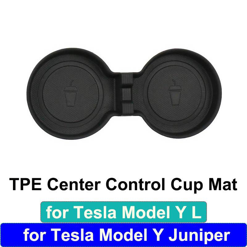 for Tesla Model Y L 2026 Accessories Flocking Center Console Organizer Storage Box YL Juniper Car Cup Mat Armrest Box Organizers